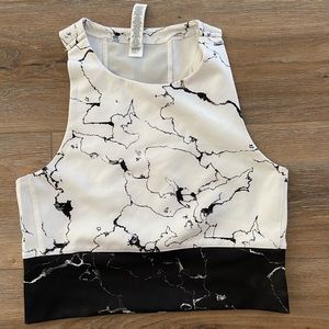 Adidas marble crop top!